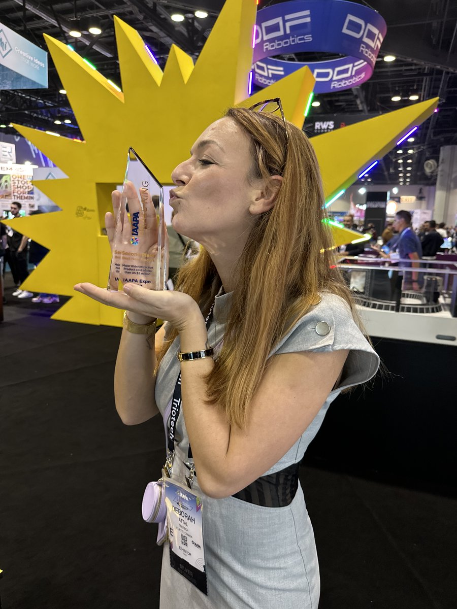 Triotech1's tweet photo. 📢 Woohoo!! 🎉🍾 Our interactive #darkride #SmashNReload #ChampiFolies installed at @lepal won the prestigious #IAAPABrassRingAward Best New Product-Major Attraction! 🏆 Congrats to all the teams!
📰 More info https://t.co/ODxhZNpa2S
#triotech #creatorsoffun @BoldMoveNation https://t.co/mrOD0R3x4m