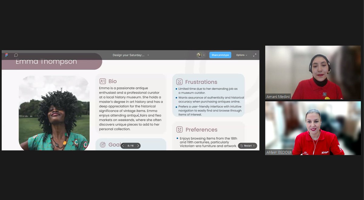 AhlemButterfly's tweet image. 📷Diving into an insightful workshop about #uiuxdesign ! By taking a Vintage Store Mobile App📱 as a Case Study, @ameni_medini shared her tips and tricks about #userexperience and #designdevelopment📷🌈🎨
#designyoursaturday @WomenTechmakers