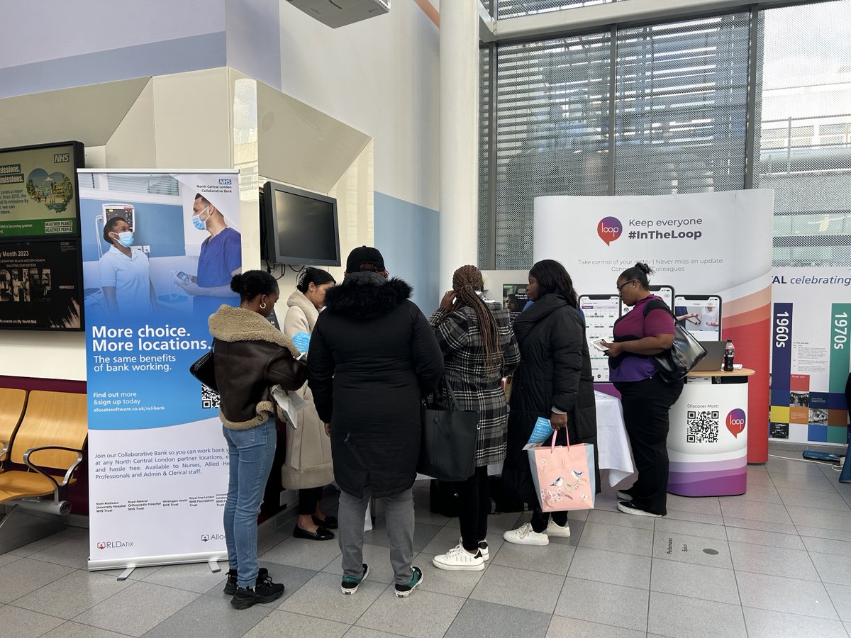 RLDatixUKI's tweet photo. We are having a fantastic time supporting the NCL Collaborative Bank's pop-up booths today.

It's great to see so many new staff members signing up to be part of the Collaborative Bank, and get the opportunity to work across multiple organisations at the touch of a button. https://t.co/RCsCxdSWy4