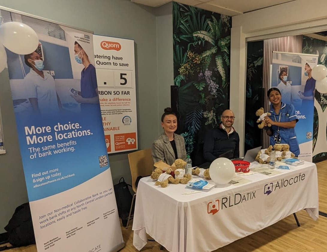 RLDatixUKI's tweet photo. We are having a fantastic time supporting the NCL Collaborative Bank's pop-up booths today.

It's great to see so many new staff members signing up to be part of the Collaborative Bank, and get the opportunity to work across multiple organisations at the touch of a button. https://t.co/RCsCxdSWy4