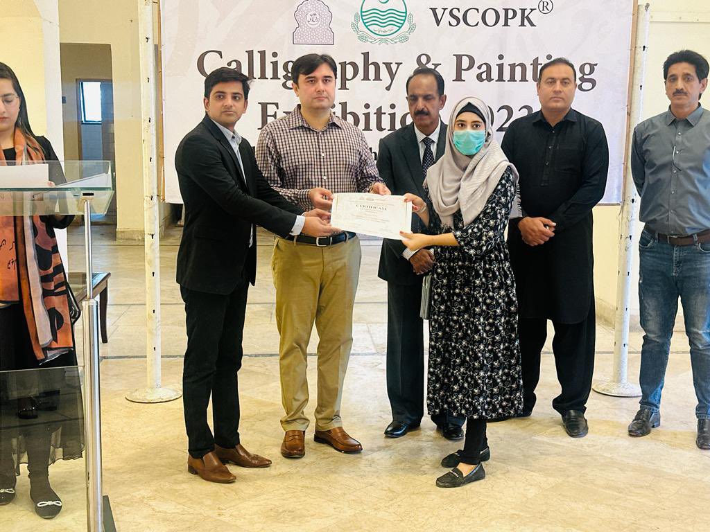vscopk's tweet photo. Vscopk Calligraphy and Painting Exhibition 2023 Collaboration With Government of The Punjab, Information and Culture Department, Punjab Council of The Arts Faisalabad Division Chief Guest: Additional Commissioner Faisalabad https://t.co/wq1nmClSXf