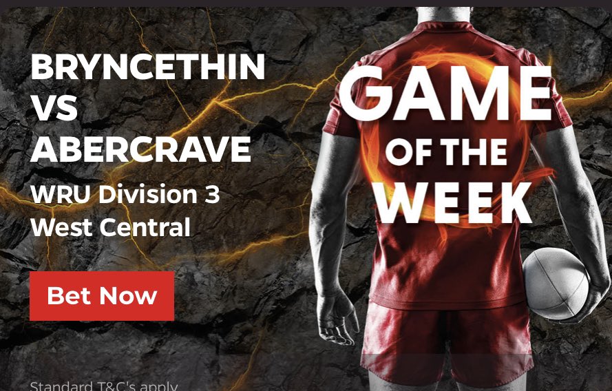 DragonBetX's tweet photo. 🔥DragonBet 🏉 Game Of The Week🔥
We visit Bryncethin for the top of the table Division 3 West Central clash against Abercrave - something’s gotta give with both teams boasting 100% records
#GameOfTheWeek #BackingWelshSport https://t.co/5RoxzAh9cd