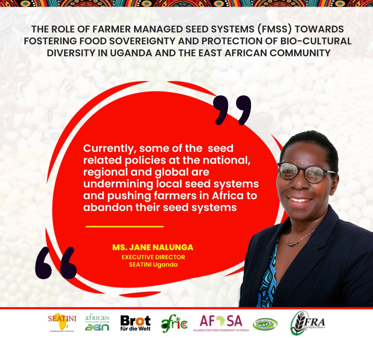 SEATINI UGANDA (@seatiniuganda) on Twitter photo Some of the seed related policies at national, regional and global levels are undermining local seed systems and pushing farmers in Africa to abandon their seed systems #FMSS4SeedSovereignity #FMSS #United4Biodivesity <a href="/AfricanBiodiv/">African Biodiversity</a> <a href="/BROT_furdiewelt/">Brot für die Welt</a> <a href="/Afsafrica/">AFSA</a> Some of the seed related policies at national, regional and global levels are undermining local seed systems and pushing farmers in Africa to abandon their seed systems #FMSS4SeedSovereignity #FMSS #United4Biodivesity <a href="/AfricanBiodiv/">African Biodiversity</a> <a href="/BROT_furdiewelt/">Brot für die Welt</a> <a href="/Afsafrica/">AFSA</a>