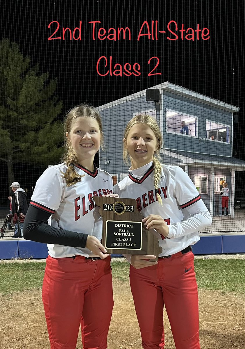 Congratulations <a href="/MyaPflasterer/">Mya Pflasterer</a> and <a href="/kenziekoch15/">Kenzie Koch</a>  on your All State Selection. Well earned ladies. Now let’s get some hardware in basketball!!!!