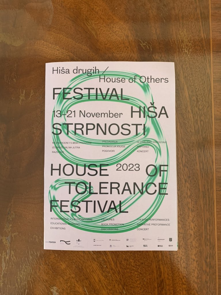 Spent a lovely evening at <a href="/Miniteater/">Mini Teater</a> last night watching films from Northern Ireland, Israel and Cyprus/UK. This week’s Hiša Strpnosti festival, supported by <a href="/siBritish/">British Council</a>, is full of beautiful films about the importance of humanity, friendship and hope.