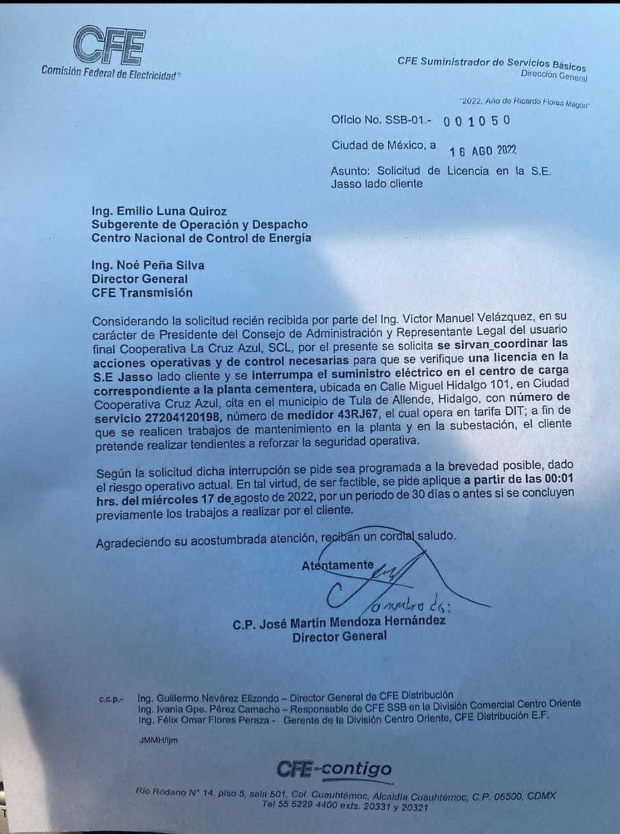 OCooperativista's tweet photo. @CoopC_AzulHgo @ManuelBartlett @vmvelazquez1 @JScherer_Ibarra @lopezobrador_ Esta es la resolución judicial Manuelito #CfeMiente @CFE_Contigo @CFEmx https://t.co/cRkvx1RLWj