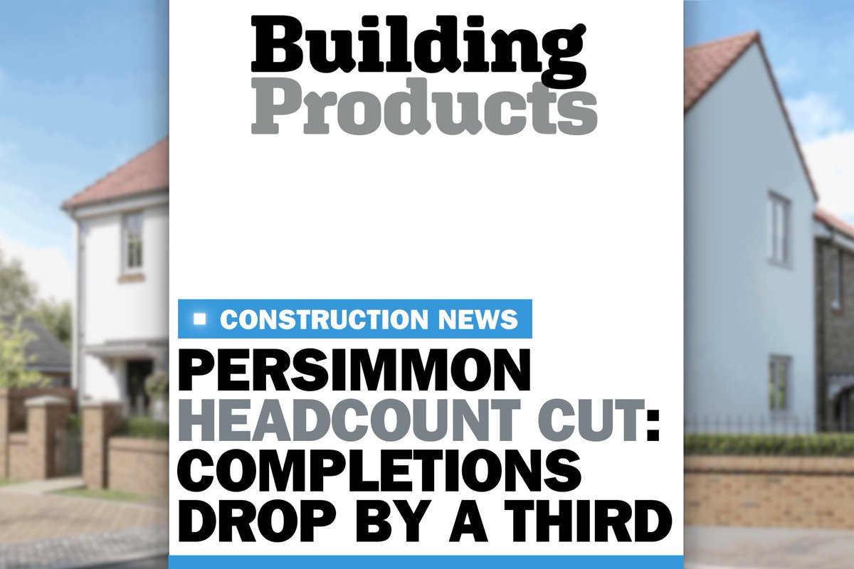 🆕 In the competitive realm of the housing sector, Persimmon has faced a notable decline in completions, down by a staggering 37% in the last three months, attributed to a “slower sales environment,” as they navigate through challenging times.

READ: buildingproducts.co.uk/persimmon-comp…