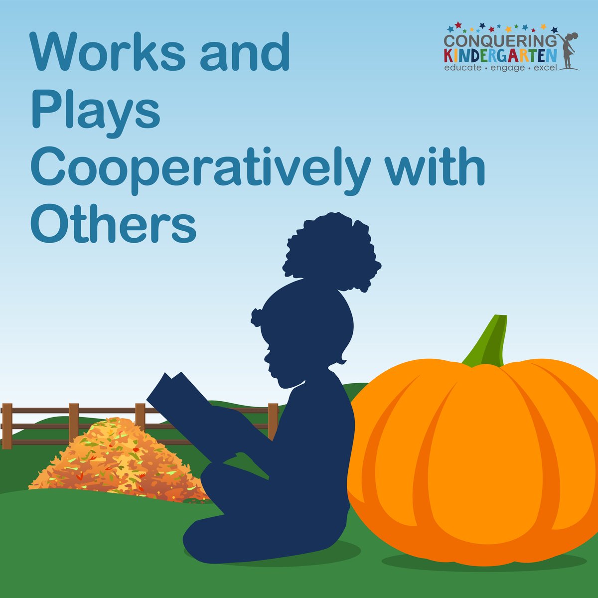 “Works &amp; Plays Cooperatively with Others” is a social &amp; emotional skill on the <a href="/PHLschools/">Philadelphia Schools</a> #kindergarten report card. Learn more about the 14 skills: conqueringkindergarten.org/the-14-skills/ #ConquerKindergarten