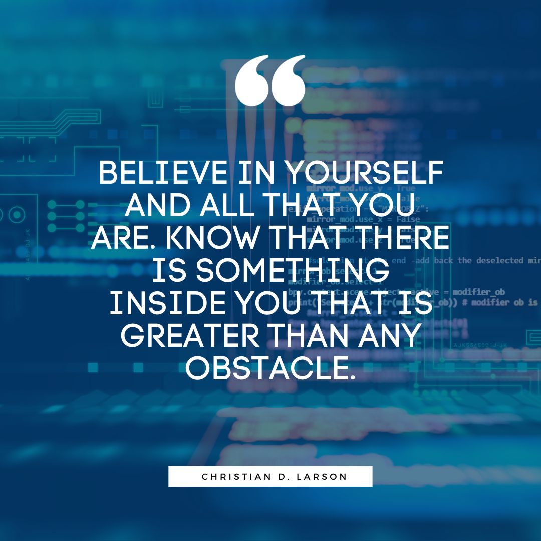 CodeUntapped's tweet image. Embrace your inner strength and defy the odds. Keep pushing forward and create your own path to success.

#codeuntapped #quoteoftheday #diversityintech #technology #bameintech