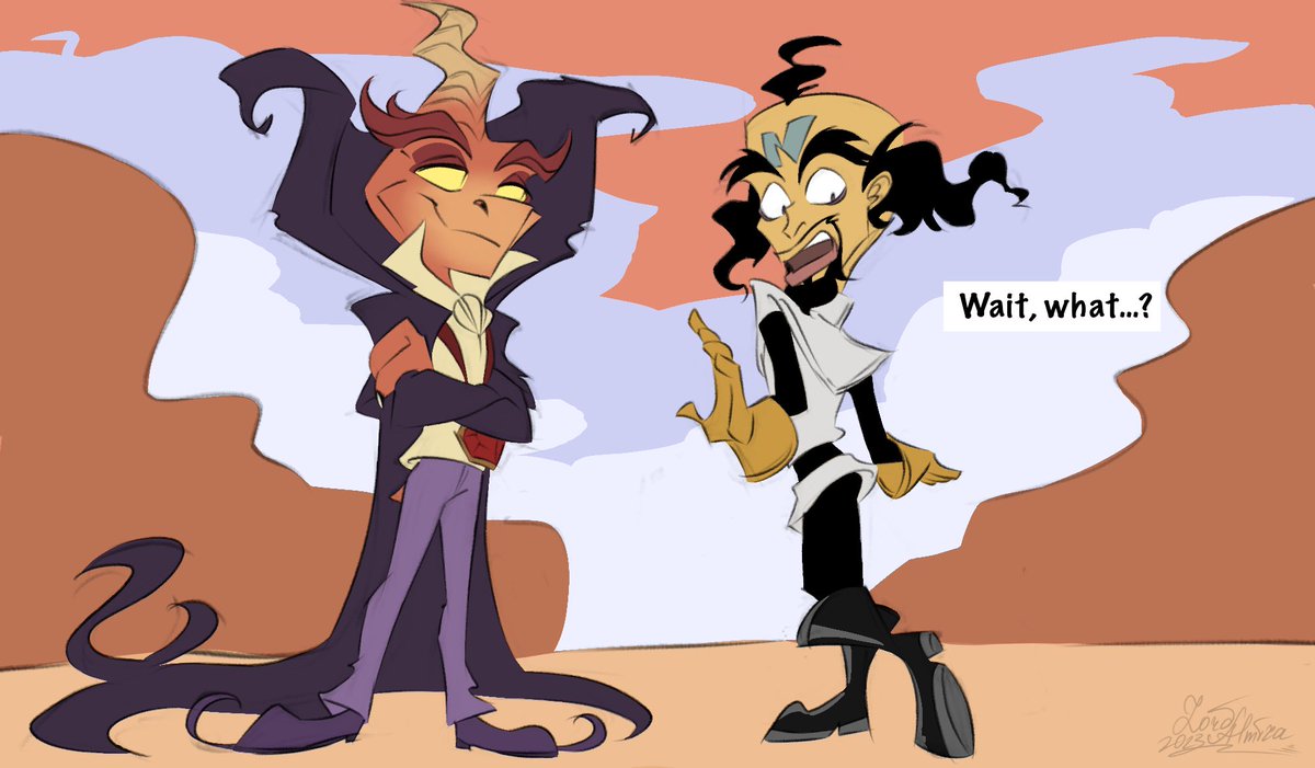 AlmiraLord's tweet photo. Rumble Ripto issues they’ll be like that, that’s for sure
Wanted to do this comic for a while, to his in-game release lmao

Last frame below👇

#Ripto #DrNeoCortex #CrashTeamRumble #CTRumble #comic https://t.co/M89BTBkz6X