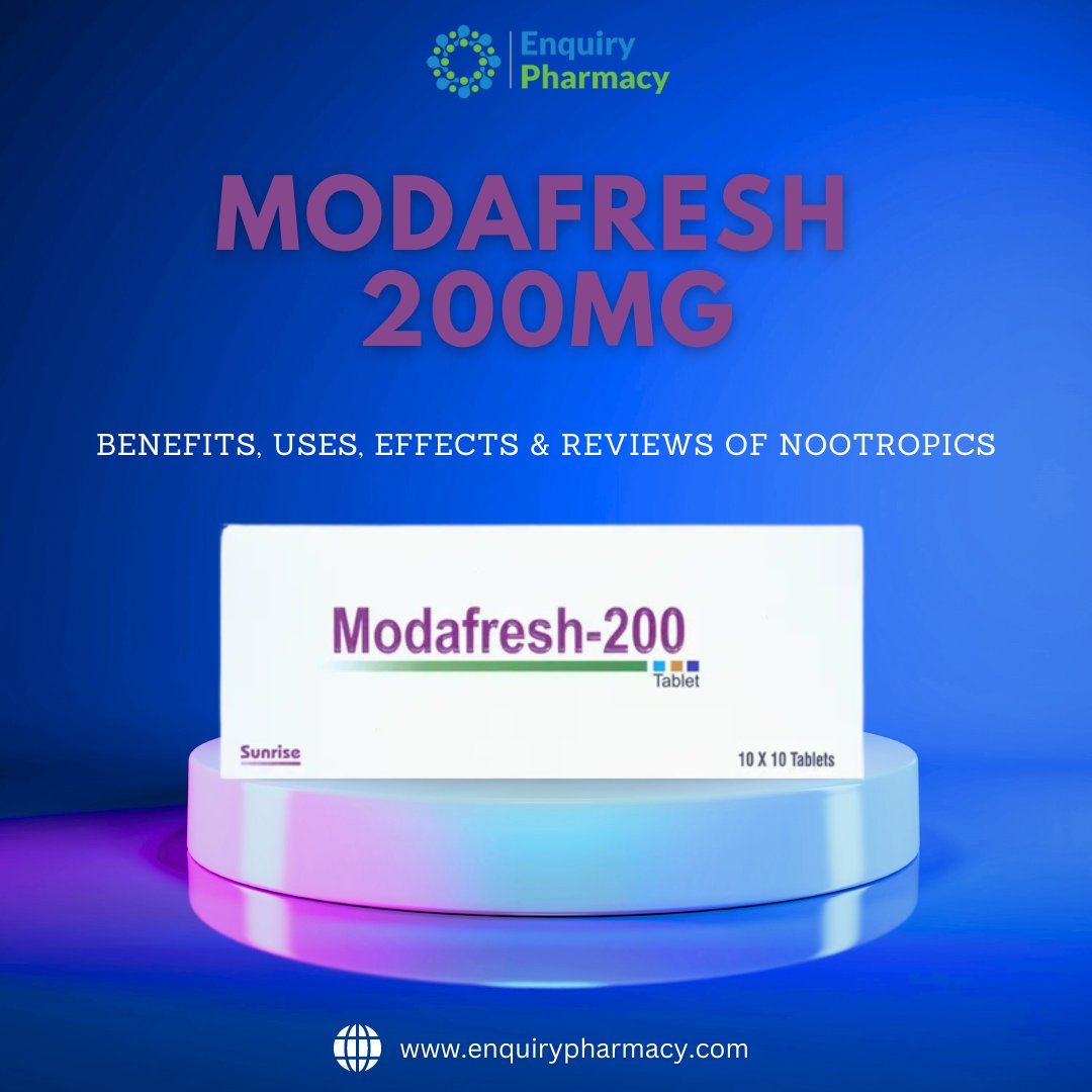 Modafresh 200mg! Uncomplicate the benefits, side effects, and more for a clear path to cognitive enhancement.
t.ly/k5Rok

#modafresh #HealthTips
