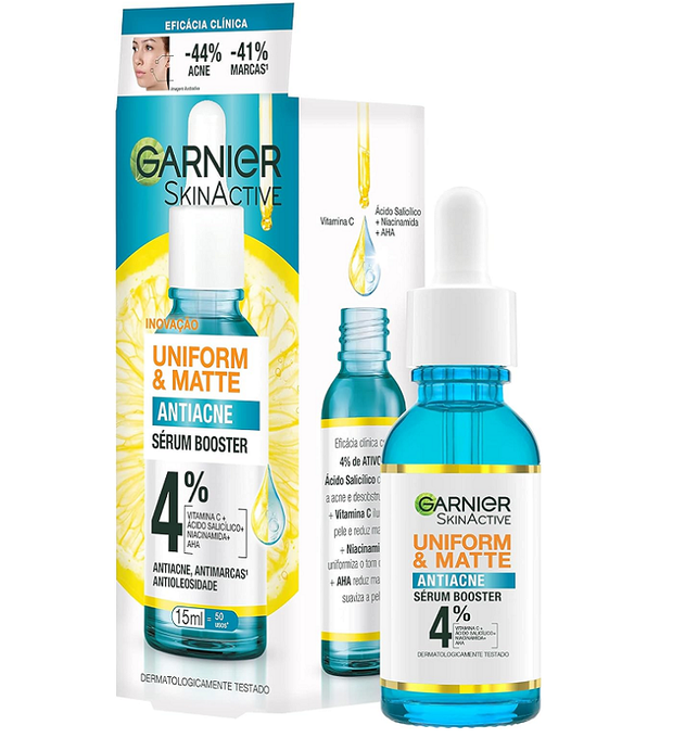 Sérum Facial GARNIER Uniform & Matte Antiacne, 15ML