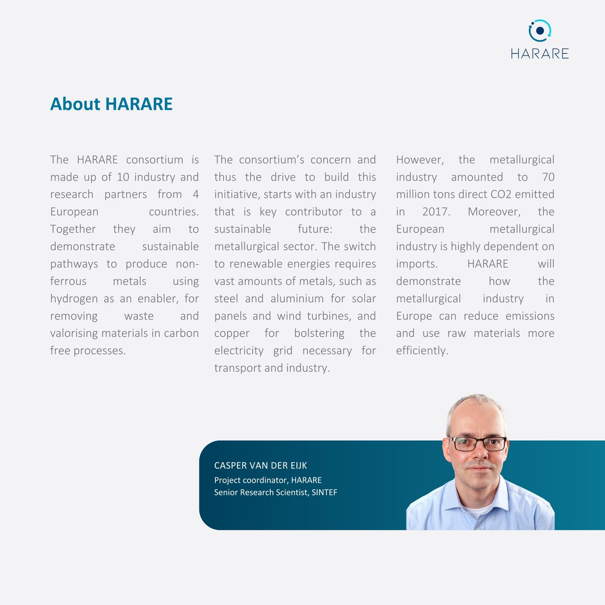 H2020_Harare's tweet photo. Having trouble following all the exiting news from the HARARE-project?

Don’t worry, we have collected the highlights for you in this Newsletter!

Click to download pdf-file with links: https://t.co/eLkPPcSif4 

#newsletter #sustainable #metalproduction #hydrogen @SINTEF https://t.co/nYPWmryvtC