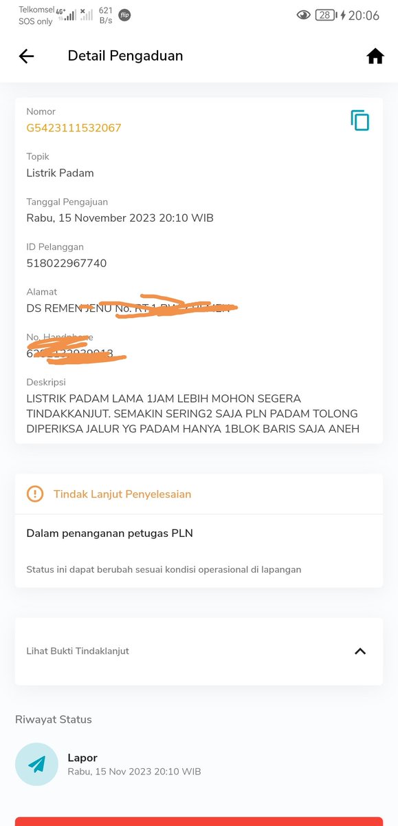 rangga_p's tweet photo. @pln_123
TOLONG PERCEPAT/TINDAKKANJUT SEGERA LISTRIK PADAM 1JAM YG PADAM HANYA 1 BLOK SERING SEKALI SPERTI INI APAKAH TDK ADA SOLUSI DR PLN ?? @pln_123 @infoPLN @e100ss https://t.co/x8LhHCWRrU