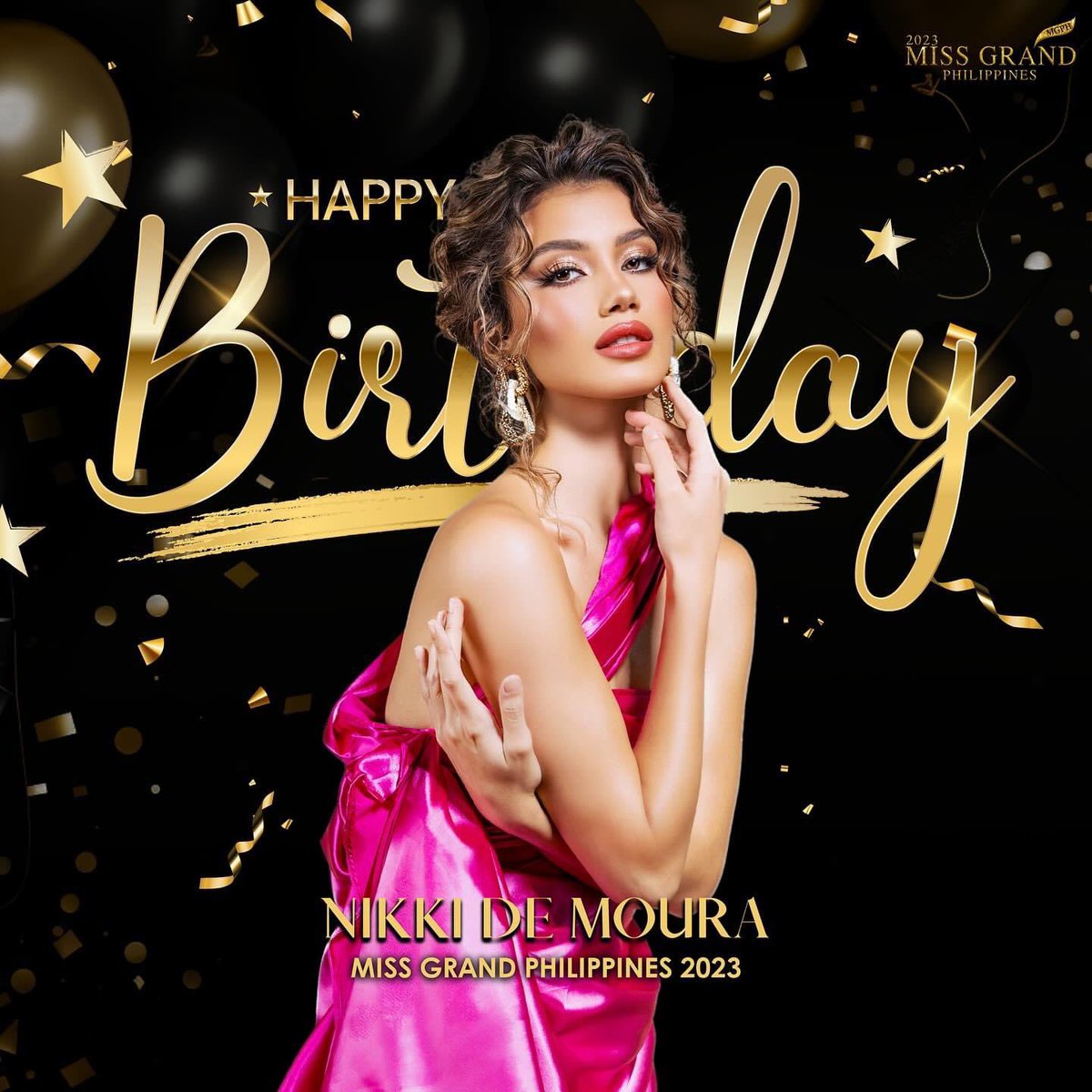 MissGrandPhil's tweet photo. Happy Birthday Nikki De Moura, our Miss Grand Philippines 2023! 

Your grace, confidence, and beauty have captivated countless hearts. We're incredibly proud of all your accomplishments and the positive impact you've made. 

Once again, happy birthday Nikki! 🎉 https://t.co/fx1yiAK46p