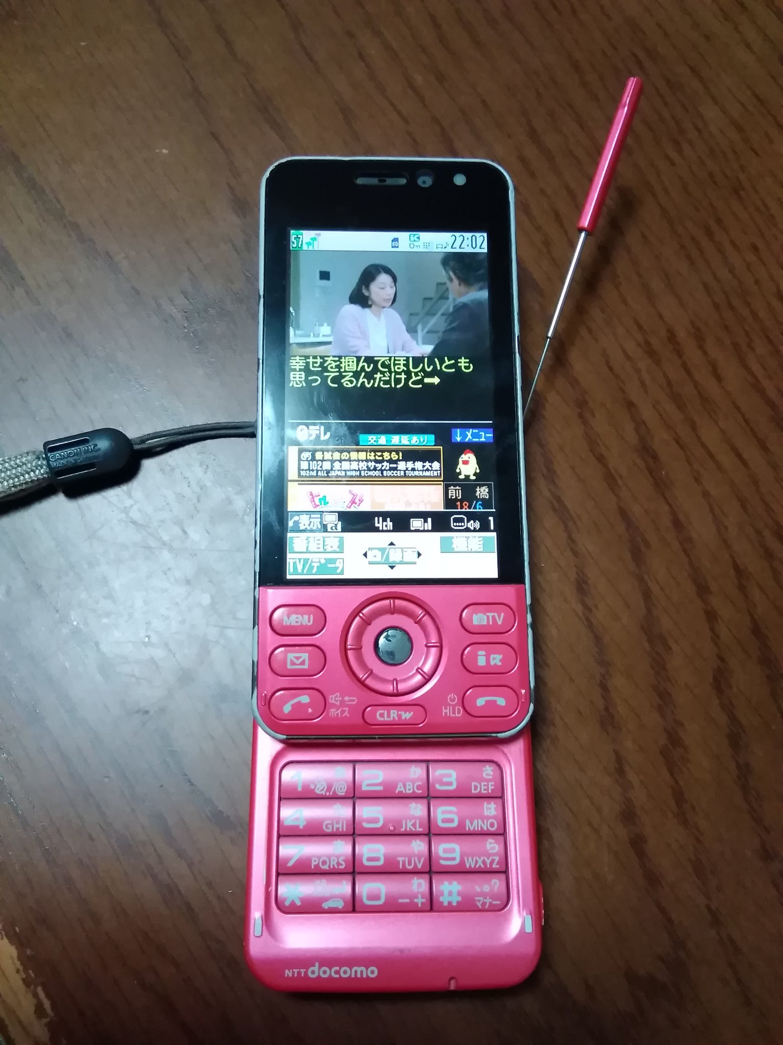 ドコモのガラケー美品 ガラホ らくらくホン F-01M SIMフリーSIMロック解除済 ネイビー