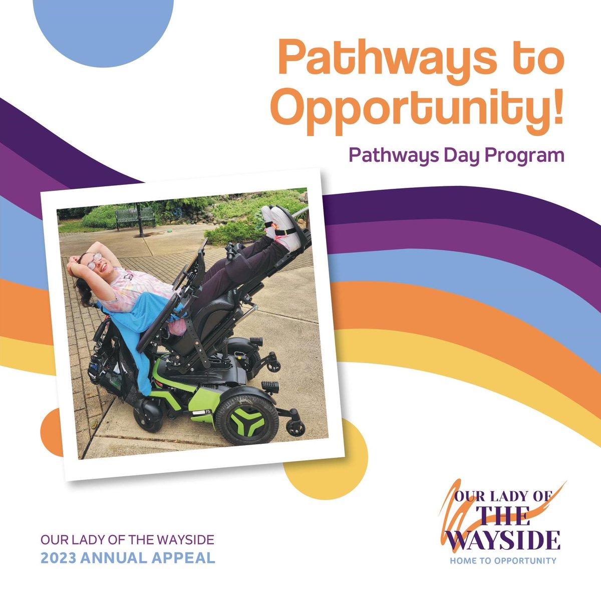 Opportunities to connect, achieve, and shine are created daily by Wayside’s Pathways Day Program.

Please join us in inspiring and celebrating individuals with developmental disabilities with a gift to the 2023 Annual Appeal.

thewayside.org/give
