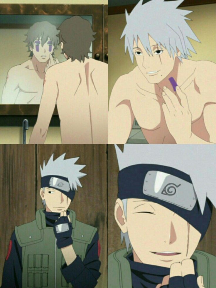 Kakashi hatake revealing his face