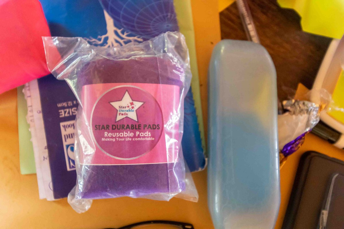 WoriUganda's tweet photo. At WORI, we're empowering girls to stay in school by offering affordable Star Durable Pads and providing training in pad-making techniques. Join us in breaking barriers to education! 💙✨ #WORI #EmpowerGirls #MenstrualHygieneMatter @GCWR_Uganda @uganda4her @twekonyereug https://t.co/XfpuZmZAuH