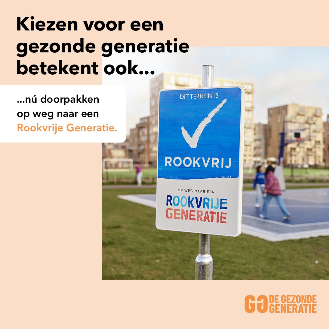Gezonde Generatie (@gezondeg) on Twitter photo De afgelopen jaren zijn er belangrijke stappen gezet op weg naar een @RookvrijeGeneratie, maar kinderen en jongeren komen nog té vaak en makkelijk in contact met (e-)sigaretten. Dus, politiek: pak nu door op weg naar een Rookvrije Generatie. #verkiezingen2023 #rookvrijegeneratie De afgelopen jaren zijn er belangrijke stappen gezet op weg naar een @RookvrijeGeneratie, maar kinderen en jongeren komen nog té vaak en makkelijk in contact met (e-)sigaretten. Dus, politiek: pak nu door op weg naar een Rookvrije Generatie. #verkiezingen2023 #rookvrijegeneratie