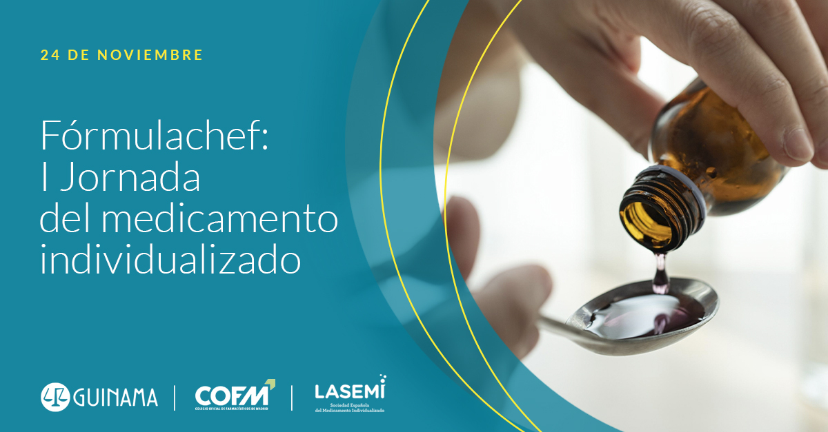 🧪 FÓRMULACHEF: I Jornada del medicamento individualizado.

Guinama colabora en las jornadas de la formulación magistral organizadas por el Colegio Oficial de Farmacéuticos de Madrid y LASEMI 

📅¡Nos vemos el 24 de noviembre en Madrid!  Inscríbete: 
cofm.es/es/cargarAplic…