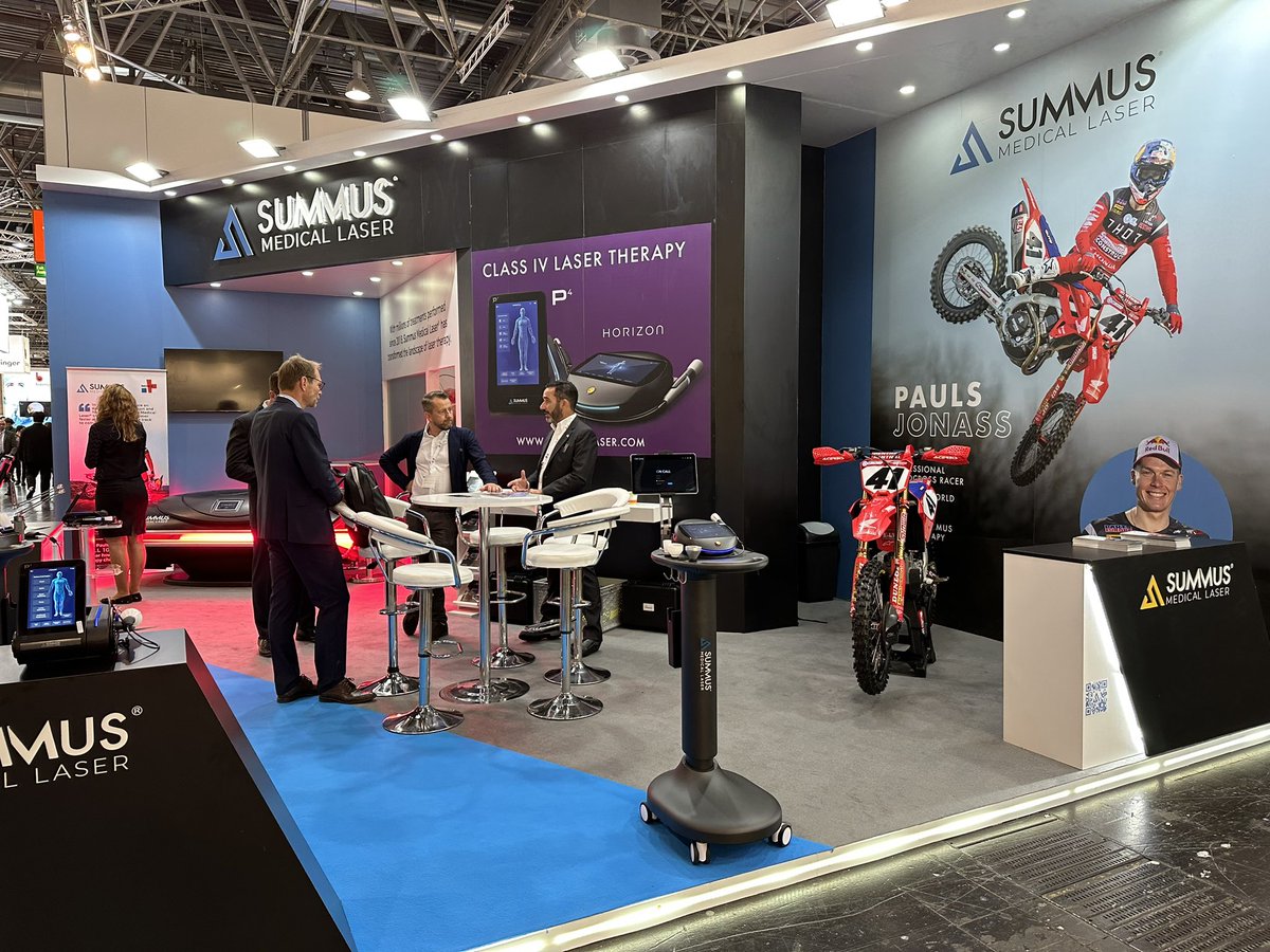 Motocross bike at medical expo? Why not!? 
Happy to team up with <a href="/SummusLaser/">Summus Medical Laser</a> for 2024 season!