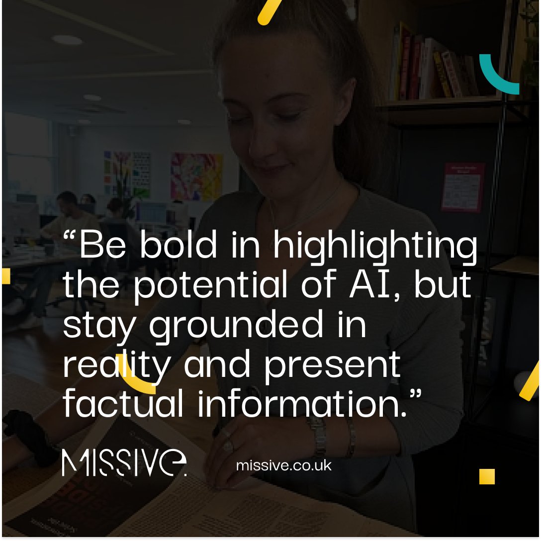 How can brands best navigate the rapidly-changing and noisy conversation around #AI? In her latest blog, <a href="/ErinLovett1/">Erin Lovett</a> shares best practices to effectively promote the benefits and potential of the technology: missive.co.uk/insights/maste… 

#AI #pr #comms