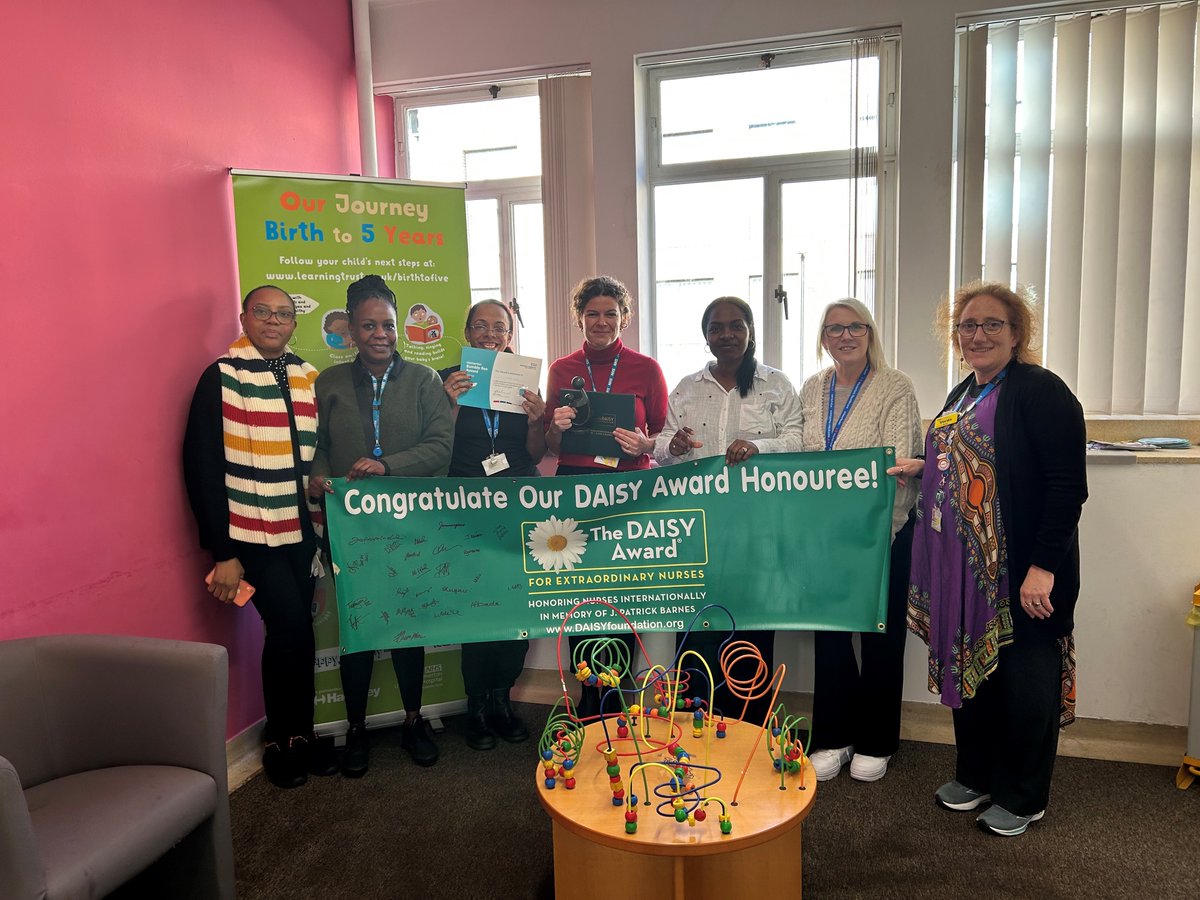 Congratulations to our July 2023 DAISY Community Award Winner Claudia Dessi Health Visiting  Team A! 🌟🌟🌟👏👏👏@mcmanusb @LassmanVarda @KKessack @CityHackneyHV @DAISY4Nurses @happeningathom #healthvisiting #recognition