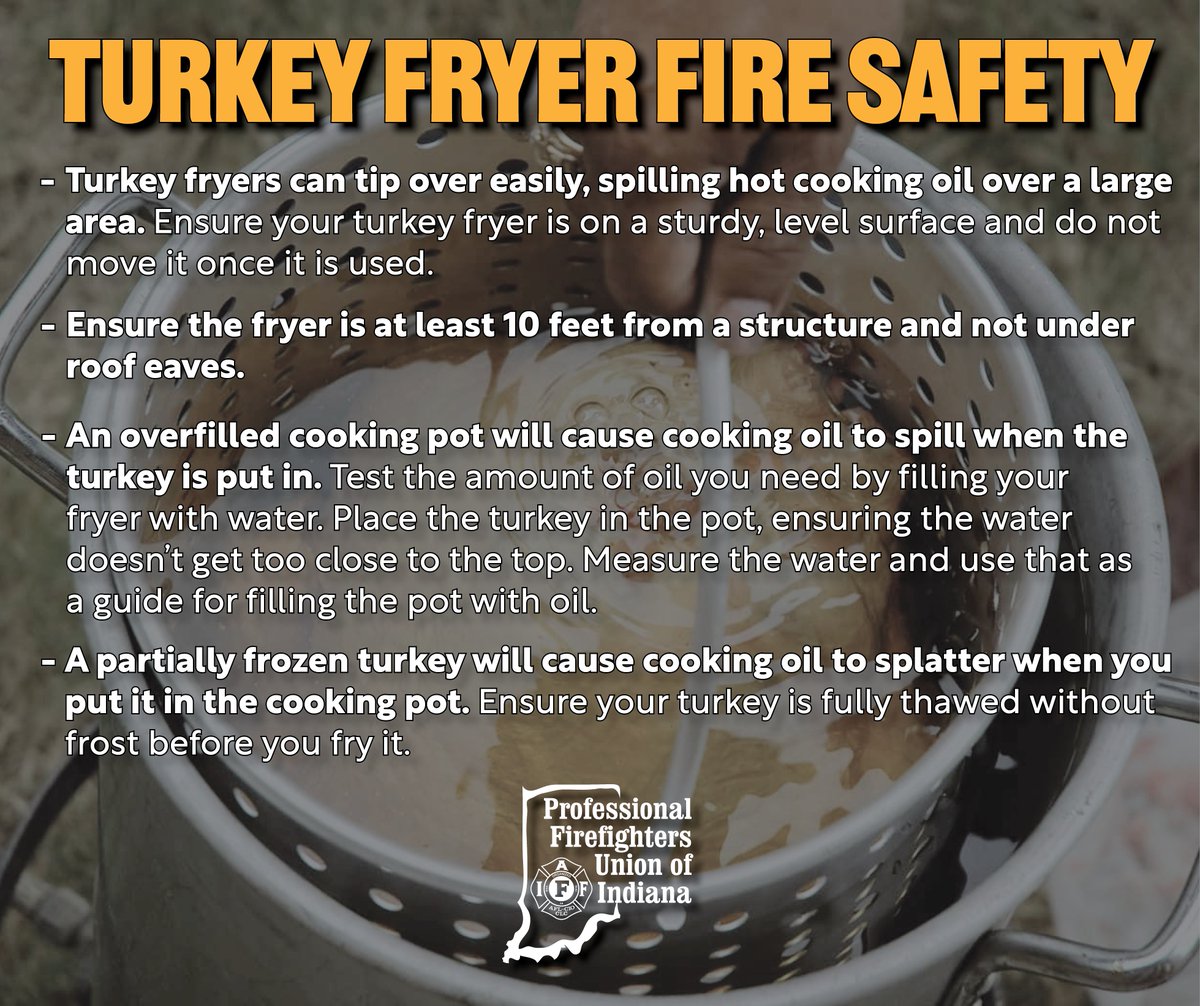 Are you planning on having deep-fried turkey on #Thanksgiving? Using a deep fryer can come with a slew of safety issues like fires and personal injuries. Before you set up your turkey fryer this Thanksgiving, remember these safety tips.