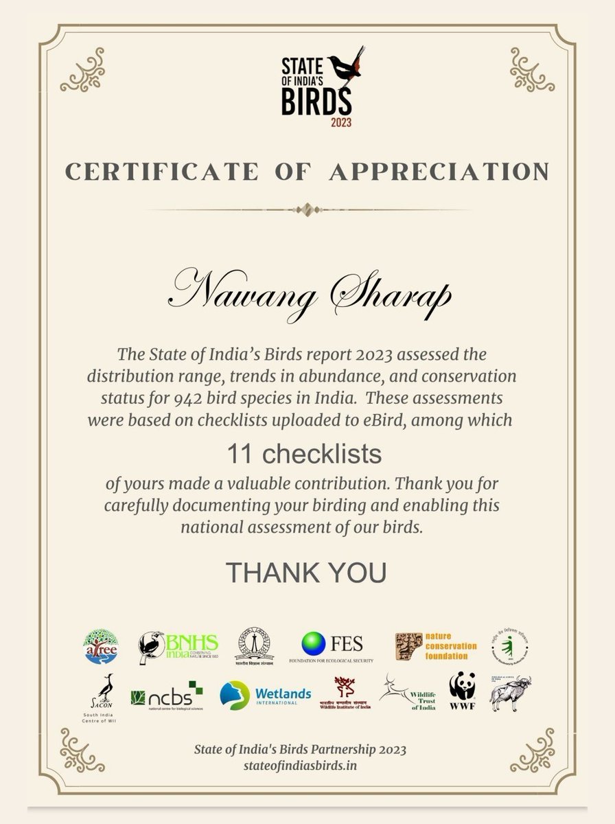 NawangAryan's tweet photo. Thank you @SoIB_India for this letter...
.
.
#conservation #birds #india #statebirds #like #vote #statebirds https://t.co/rBRSVbRsYC