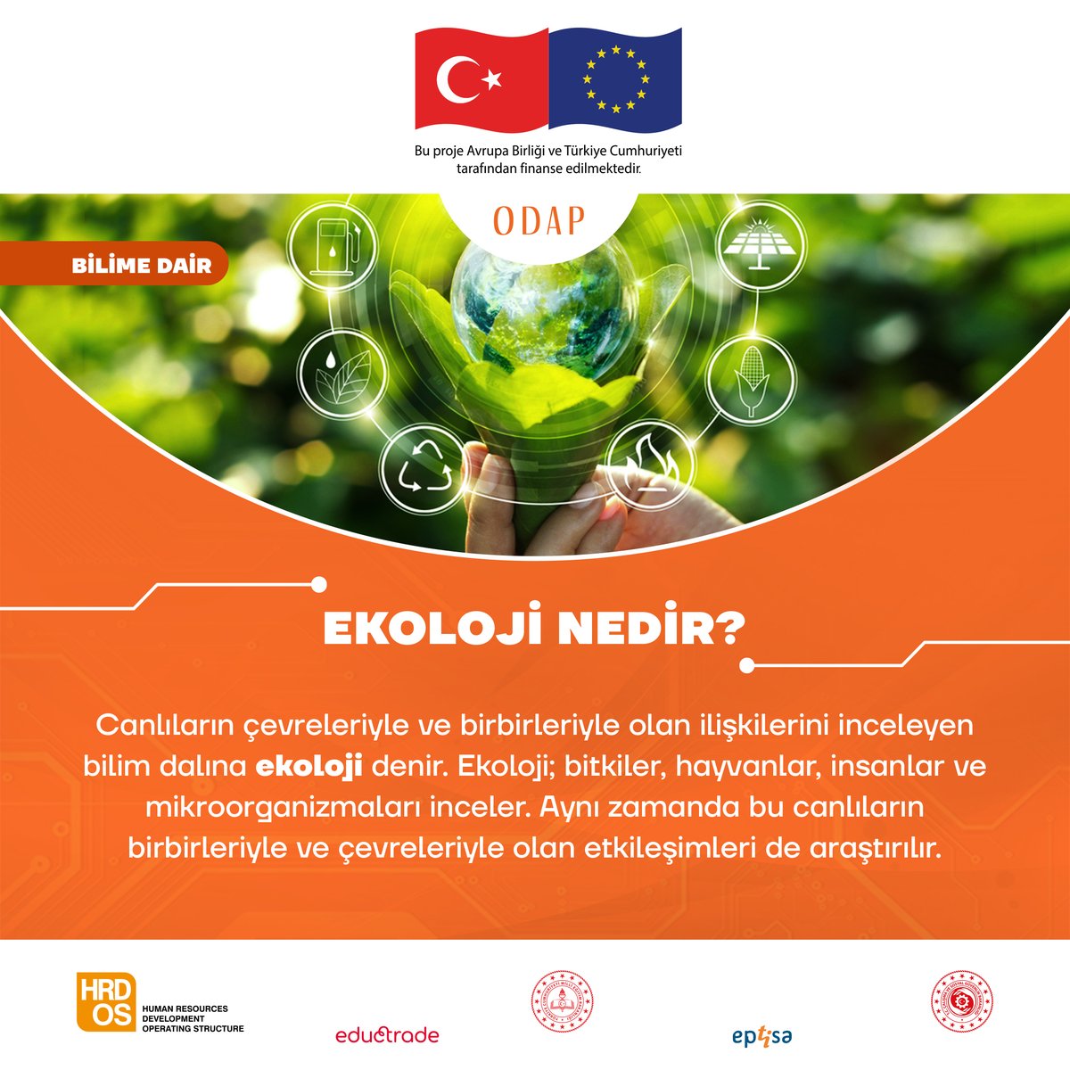 MebOdap's tweet photo. Ekoloji nedir?
#KendineİnanOkulaDevam #MEBODAP
@tcmeb @csgbakanligi @IKGPRO @EUDelegationTur
@meb_ogm https://t.co/q1IpASvbh8