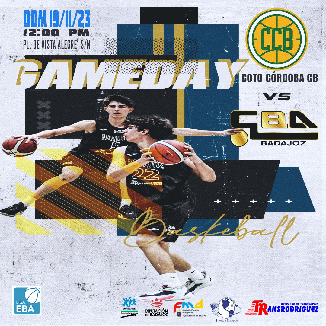 CBACADEMYSPAIN's tweet photo. Este fin de semana nos vamos a Córdoba!!!
#CBAcademy #CBAmethod #Badajoz #basketball #baloncesto #CBAfamily https://t.co/F2u2jDIuzm