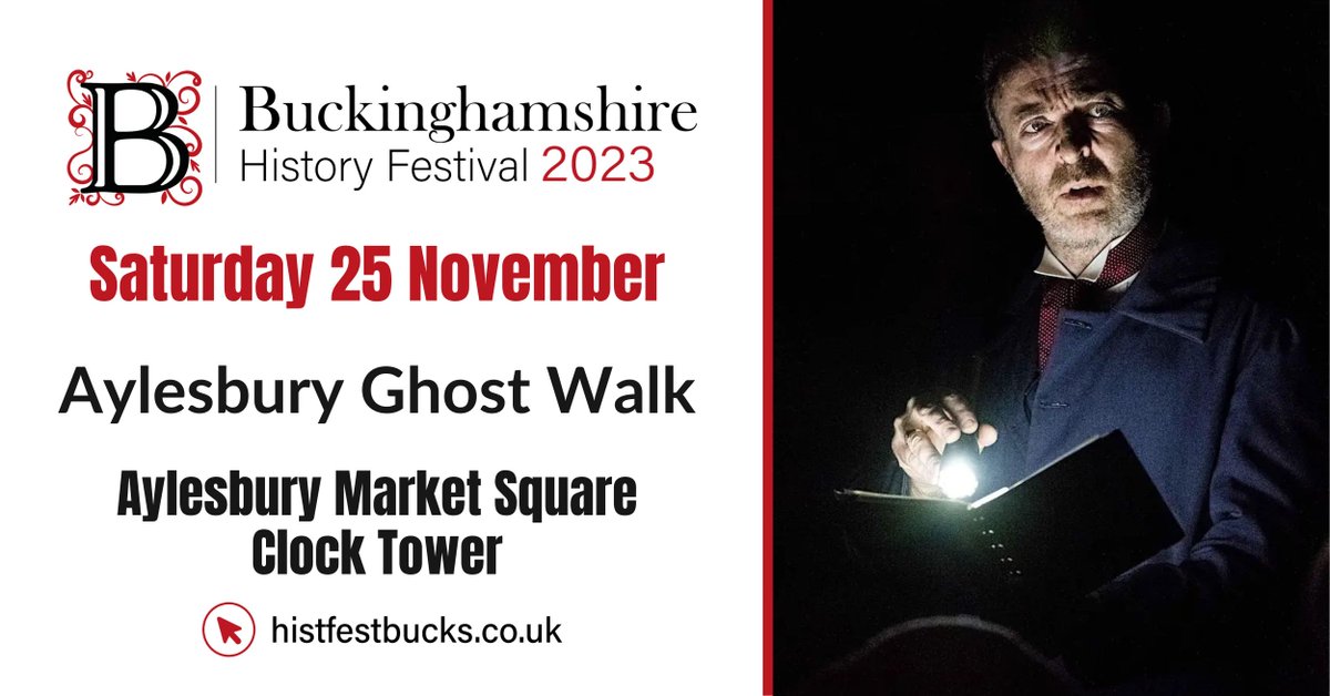 Join us on the 25th of November for this fantastic walk! Learn about some of the creepy history in the middle of Aylesbury, with a special visit to our archive! Book your tickets at histfestbucks.co.uk.