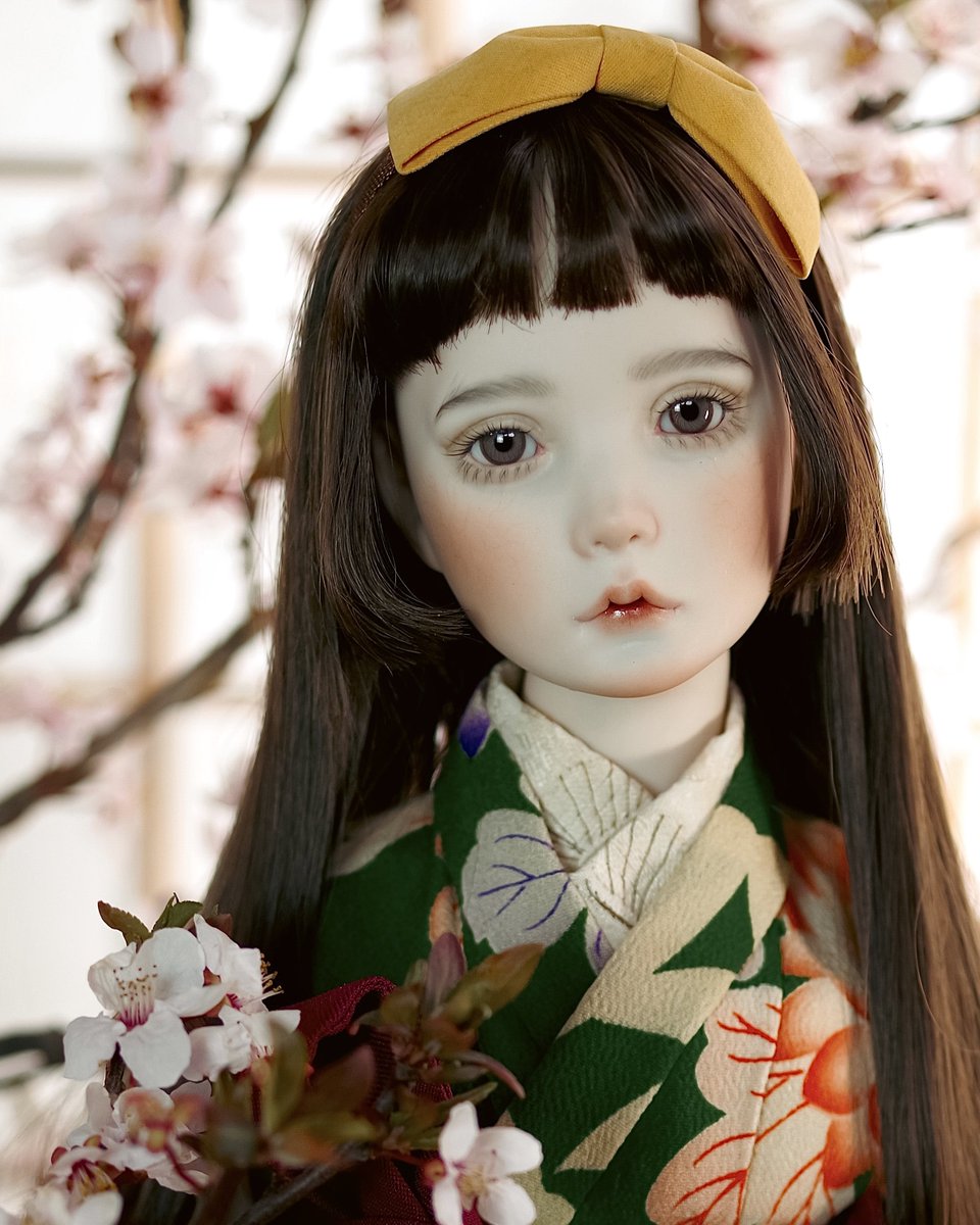 着物の日らしいので、田中流さんに撮影して頂いたこの子を久々に！唇の瑞々しさ出せたかなと
📷<a href="/TanakaNagare/">田中 流 （タナカ ナガレ）＆ タナカナギャラリー</a> 

#着物の日 #ドールで着物の日