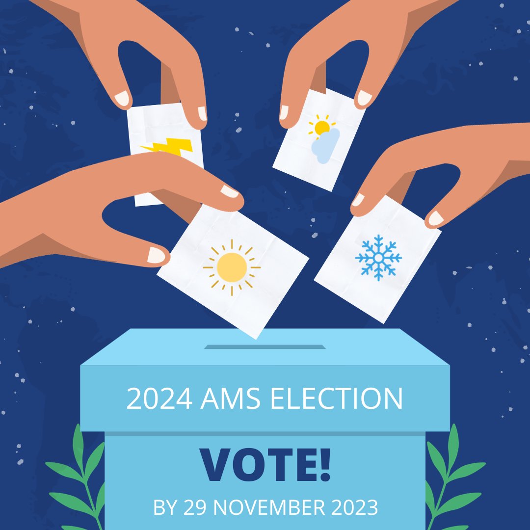 Only TWO weeks left to elect our 2024 AMS President-elect and Council representatives! Who will you select to help guide us? ➡️ Read more about the candidates and vote here: bit.ly/3UfSBvK