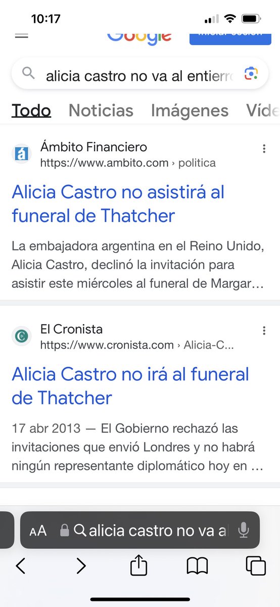 Alicia Castro tweet media