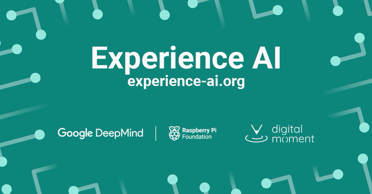 📢 𝐍𝐨𝐮𝐯𝐞𝐚𝐮 𝐩𝐚𝐫𝐭𝐞𝐧𝐚𝐫𝐢𝐚𝐭 avec @RaspberryPi_Org @GoogleDeepMind via 𝙀𝙭𝙥𝙚𝙧𝙞𝙚𝙣𝙘𝙚 𝘼𝙄, programme éducatif innovant sur l'IA pour les 11-14 ans. 👨🏼‍💻📚@techkidzafrica @TechSoupRomania @KateArthur #IA #ExperienceAI #STIAM ow.ly/31Rj50Q7RO1