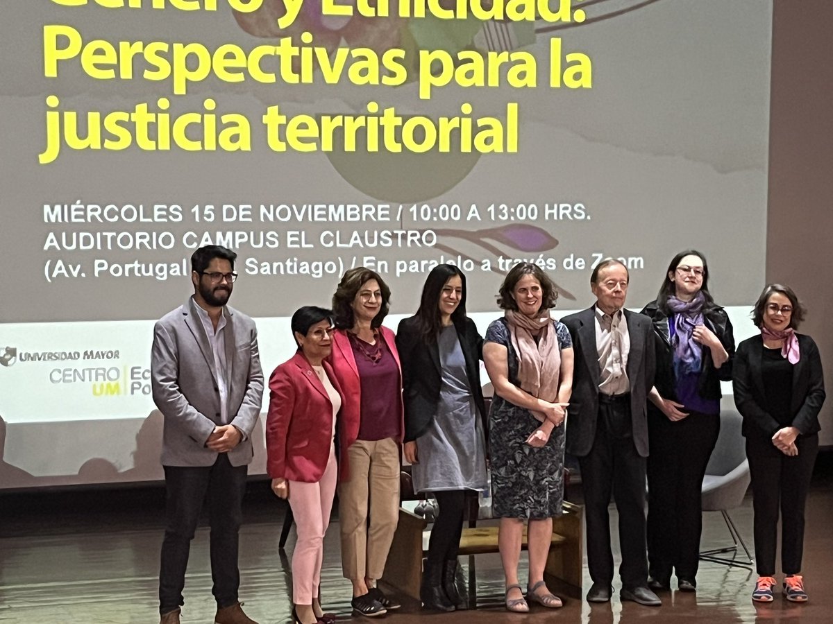 Ya estamos partiendo nuestro Seminario "Género y Etnicidad: perspectivas para la Justicia territorial".

<a href="/CEASumayor/">Centro de Economía y Políticas Sociales</a> 
<a href="/ceditchile/">Núcleo Milenio CEDIT</a>