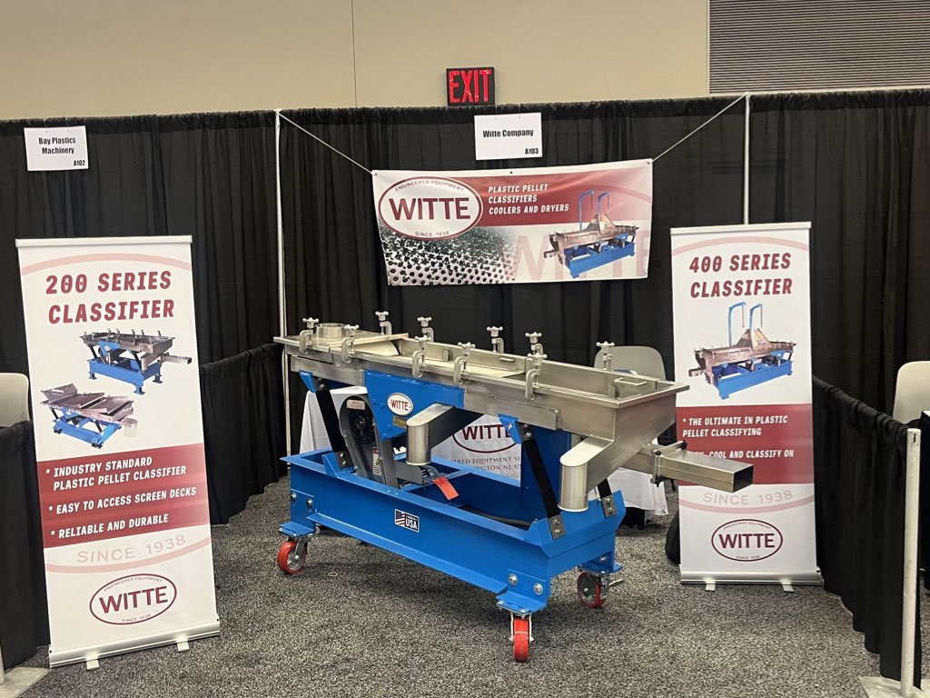 Getting ready for today’s exhibition at #amiplasticsworldexpos <a href="/Contact_AMI/">AMI</a> 

Booth No A103 

Stop by and learn more about our drying, cooling and classifying technology! 
#AMIExpos #fluidbeddryer #classifyer #dryer #Plastics #ami