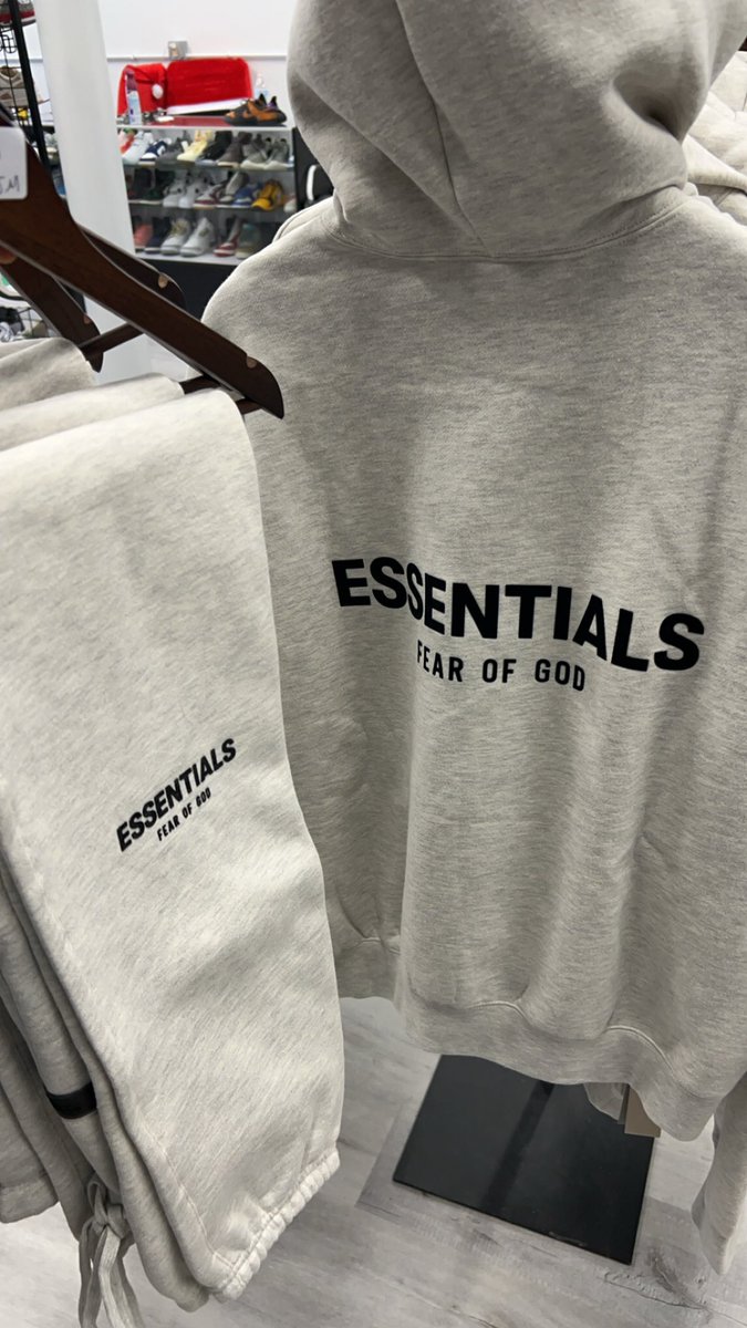 Get your Essential Sweat Suits in store today! Hoodies &amp; Pants sold separately too