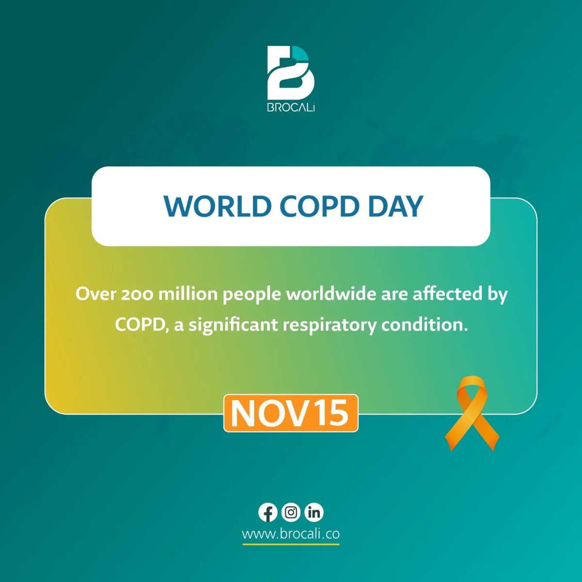 BrocaliMed's tweet photo. Breath is a gift, not a guarantee. Let's raise awareness and support for those living with COPD on #WorldCOPDDay.
Every breath matters. 💙
#COPDAwareness #BreatheEasy https://t.co/U7hTNzMf5J