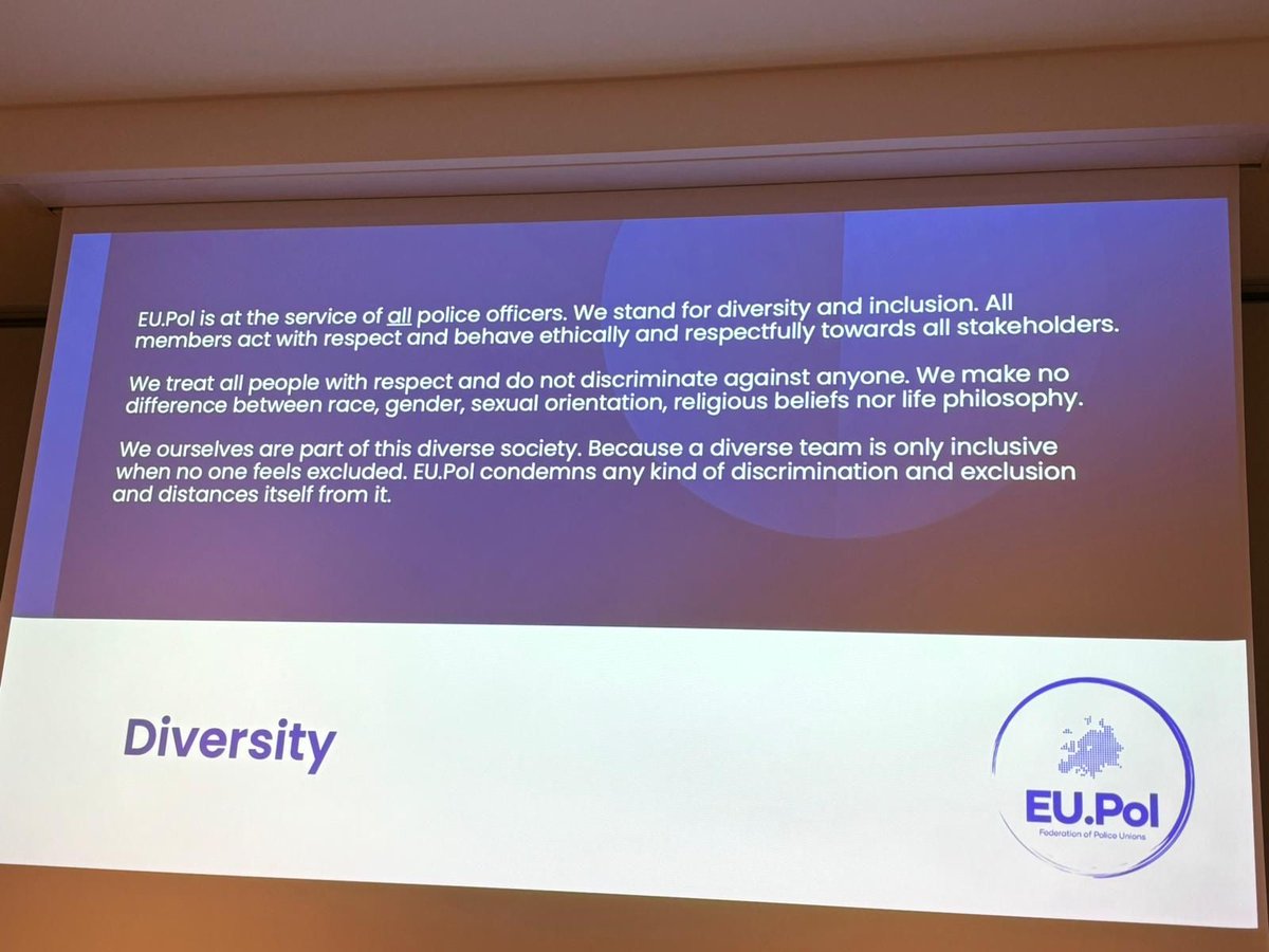 Lisbon: General assembly 2023 of Eu.Pol, federation of Police unions. 
Beginning of works, with presentation of European Women’s Network and the EGPA. Conference theme, “Burnout and suicide in police forces”, to understand, to speak about, to STOP the taboo, and to act !