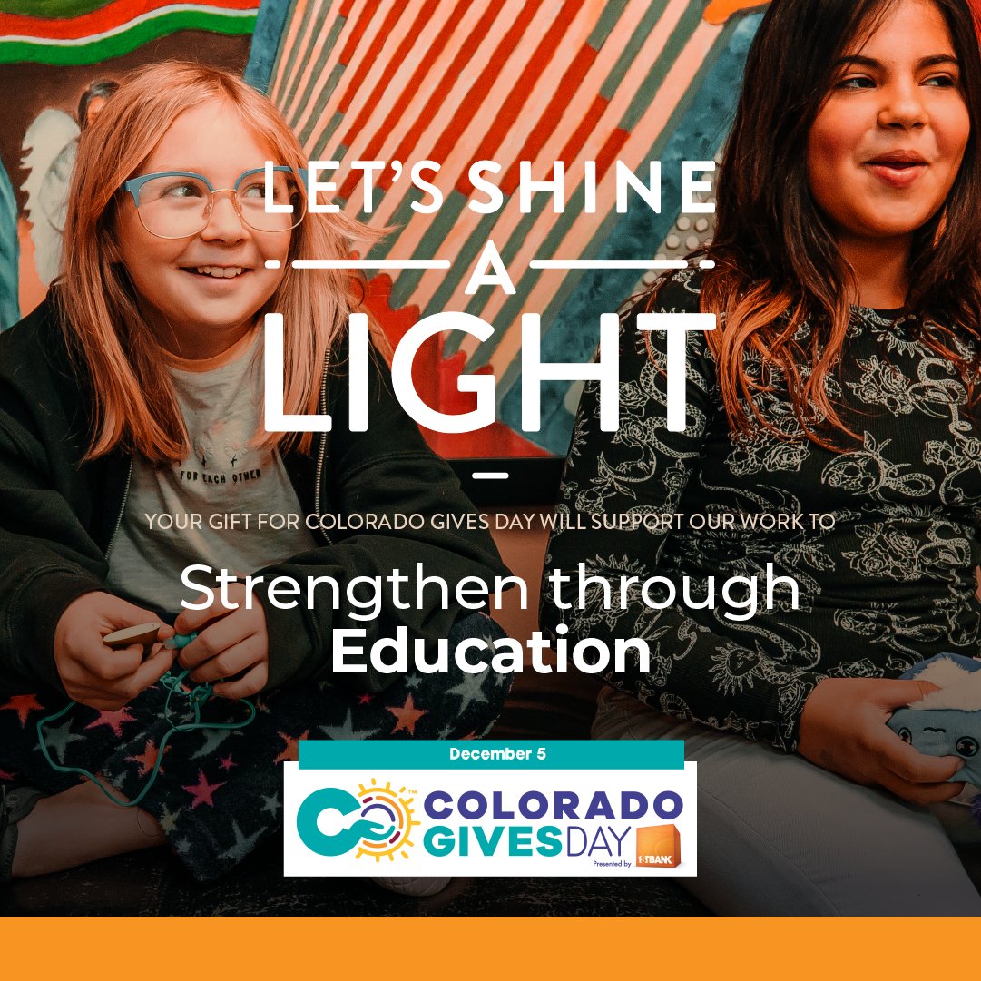 HistoryColorado's tweet photo. Please shine your light on education by making your donation for Colorado Gives Day TODAY!
Visit https://t.co/Fb39DMwulH to confirm your tax-deductible gift to History Colorado โ and help us meet our goal by Colorado Gives Day on 12/5/2023.
#HistoryColorado #ColoradoGivesDay https://t.co/JiczuDC3KI