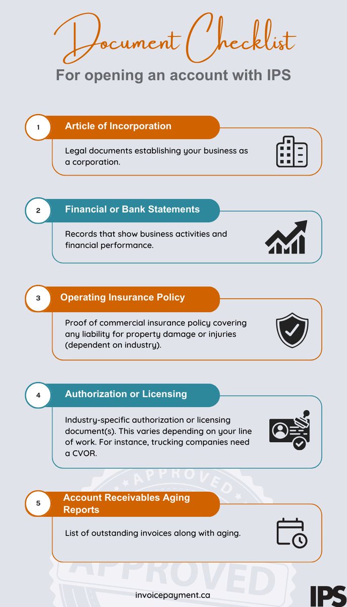 IPS_Corporation's tweet image. With our efficient approval process, you can uplift your business&apos; cash flow.
Submit the necessary documents, and we&apos;ll approve your application within 24 hours. 

Reach out today to get started - invoicepayment.ca/ennew/lp-conta…

#CashFlowSolution #InvoiceFinancing