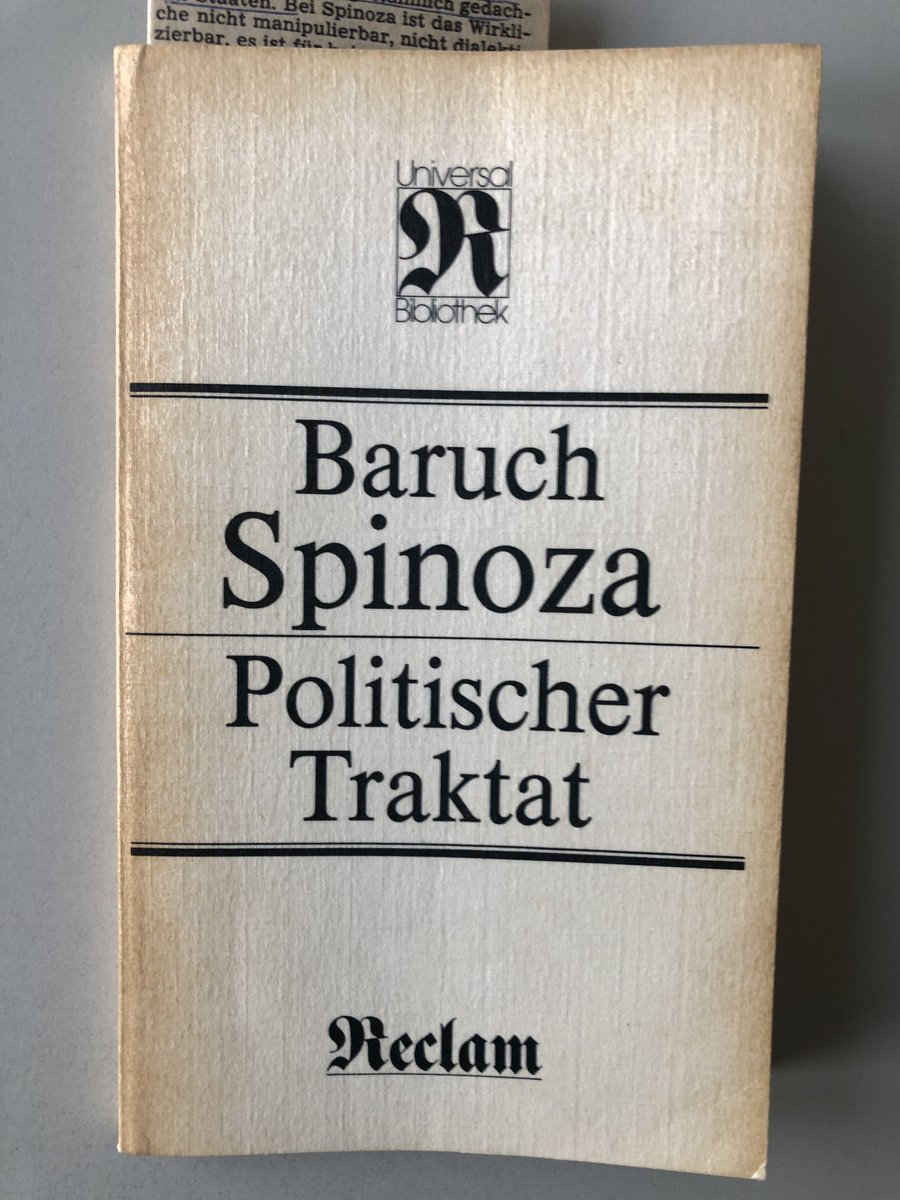 G_Platzdasch's tweet photo. Aktivisten, die sich nicht entblöden, #versteher in ihre Denunziations-Komposita aufzunehmen, möchte man Baruch Spinozas Politischen Traktat empfehlen. https://t.co/mDMFDWZhi1