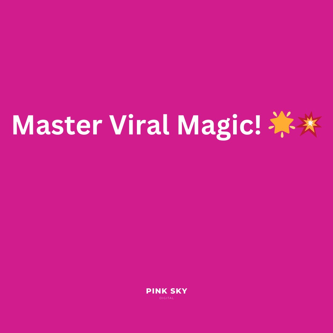 PinkSkyAgency's tweet image. Decoding Viral Campaigns! 🌟
Ever wondered why some campaigns go viral? It&apos;s not luck; it&apos;s a strategic masterpiece. 
Ready to craft your viral masterpiece? Let&apos;s dominate the trends together! 💥

#ViralMagic #CampaignMasters #PinkSkyDigital
