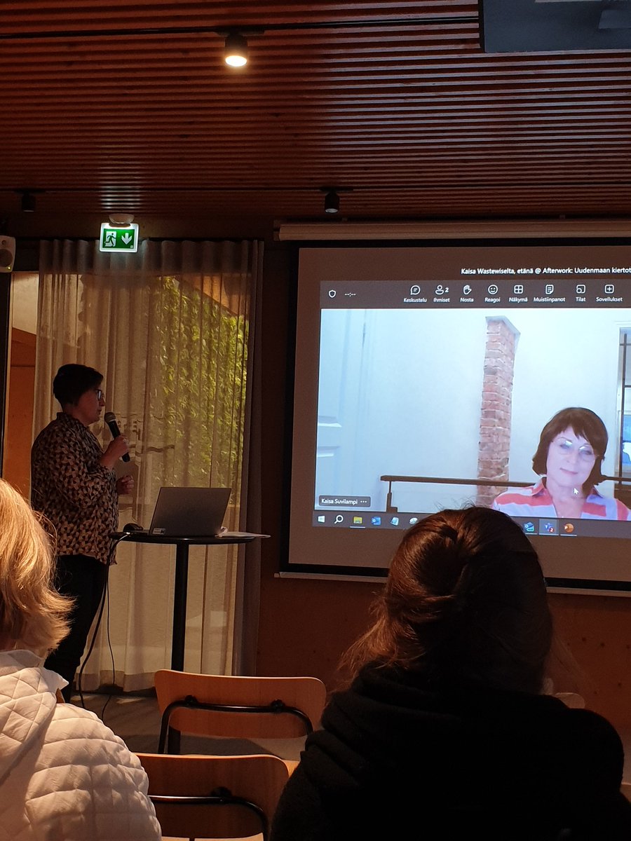 Mukavaa olla tänään Uudenmaan kiertotalouslaakson afterwork tilaisuudessa #allasseapool ja kuulla hyviä esimerkkejä kiertotaloudesta.  <a href="/Uudenmaanliitto/">Uudenmaan liitto</a>