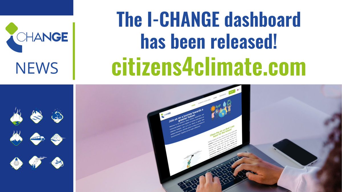 I-CHANGE (@ichange_eu) on Twitter photo 📢The #ICHANGE dashboard 𝗰𝗶𝘁𝗶𝘇𝗲𝗻𝘀𝟰𝗰𝗹𝗶𝗺𝗮𝘁𝗲 has been released: ichange-project.eu/citizens-4-cli….
It aims to explain the challenges we are facing in a changing #climate including #AirPollution, #Heatwaves #Flooding, #Landslides, & #Storms.
<a href="/GlobalFloodNews/">GlobalFloodSystem</a> <a href="/EUgreenresearch/">EU green research</a> 📢The #ICHANGE dashboard 𝗰𝗶𝘁𝗶𝘇𝗲𝗻𝘀𝟰𝗰𝗹𝗶𝗺𝗮𝘁𝗲 has been released: ichange-project.eu/citizens-4-cli….
It aims to explain the challenges we are facing in a changing #climate including #AirPollution, #Heatwaves #Flooding, #Landslides, & #Storms.
<a href="/GlobalFloodNews/">GlobalFloodSystem</a> <a href="/EUgreenresearch/">EU green research</a>
