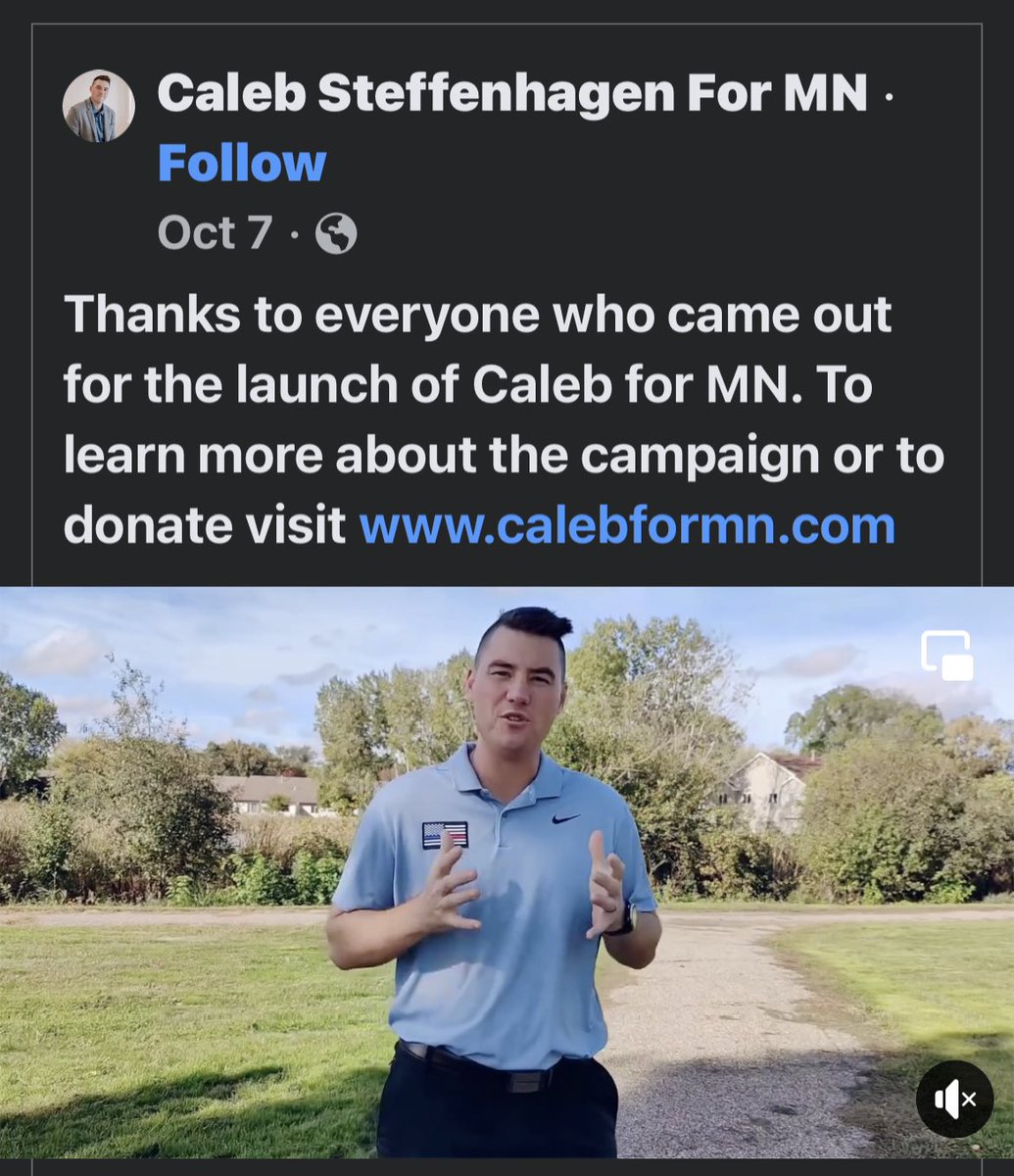 PamAltendorf's tweet photo. FOLLOW and help #FlipMNHouse 
Thank you to Caleb Steffenhagen For MN (on FB)… a Veteran who is stepping up and running to WIN back the House seat in the #chaska area!
#saveMN
#chaskamn 
https://t.co/rrpfxGKnMl https://t.co/prv6G1J2ch