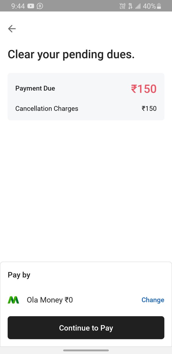 Dharmendras28's tweet photo. I charging extra [ cancelled ride fee] in my each ride ...i have already  raised  the complaint..on nov 5 no solution is yet provided  look into the matter seriously @Olacabs @ola_supports @bhash https://t.co/1LV6CDBFnt